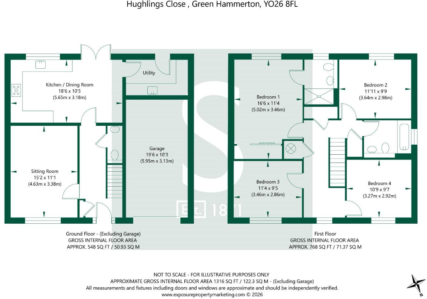 Hughlings Close, Green Hammerton floorplan