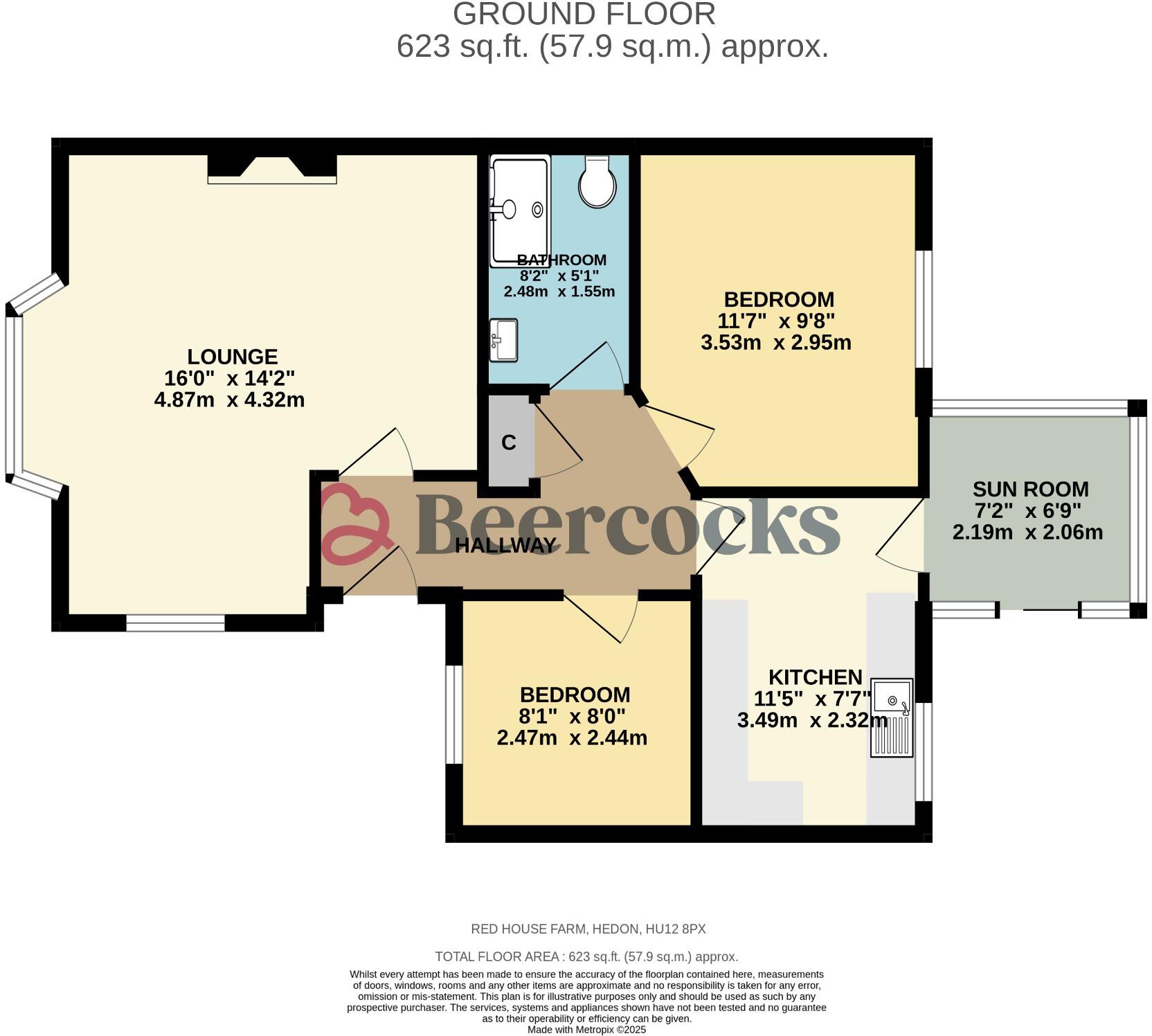 Red House Farm, Hedon, Hull,  HU12 8PX floorplan