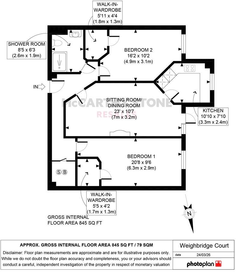 301 High Street, Ongar, CM5 9FD floorplan