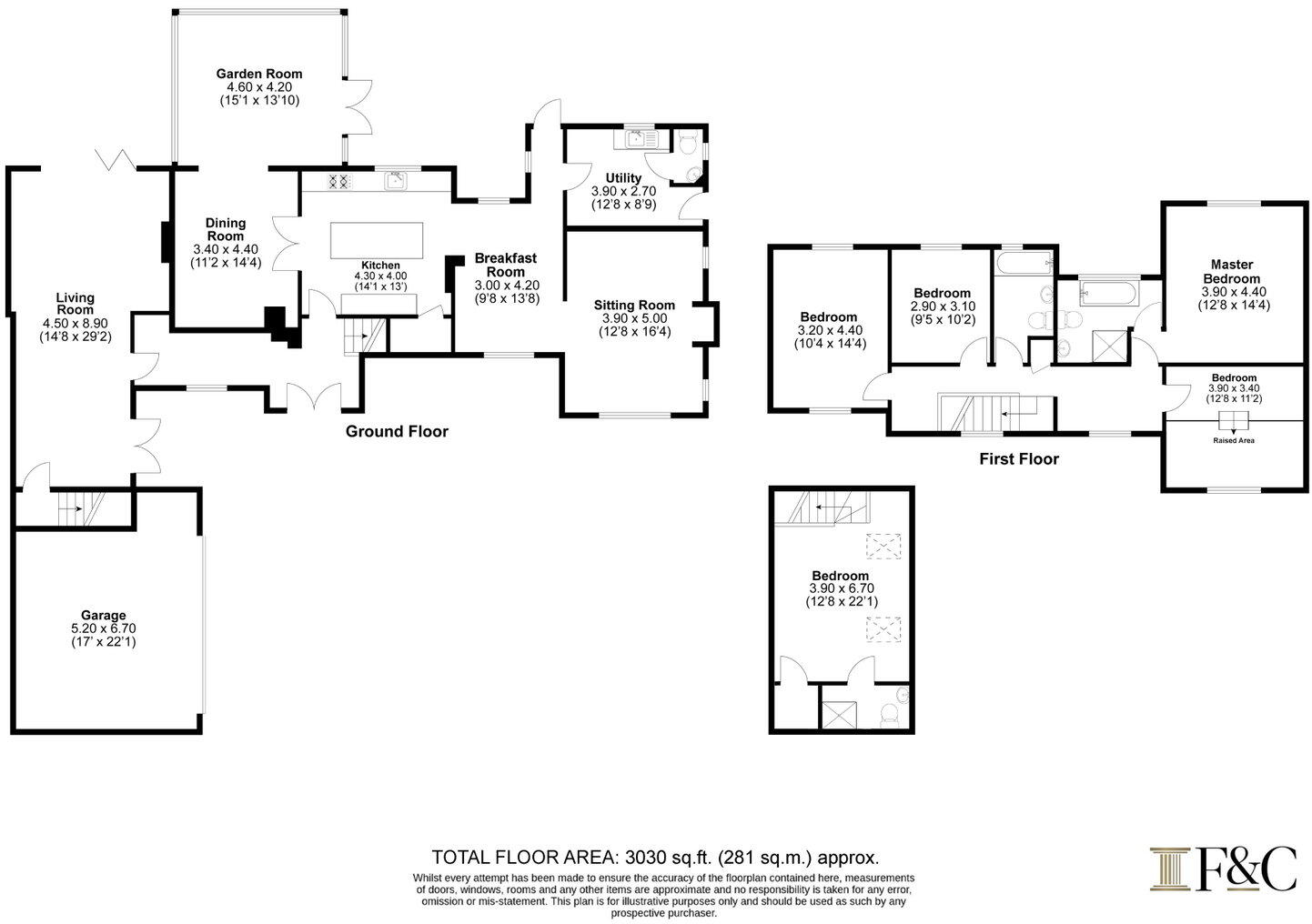 Cripplegate, Warren Lane, Cottered, SG9 floorplan