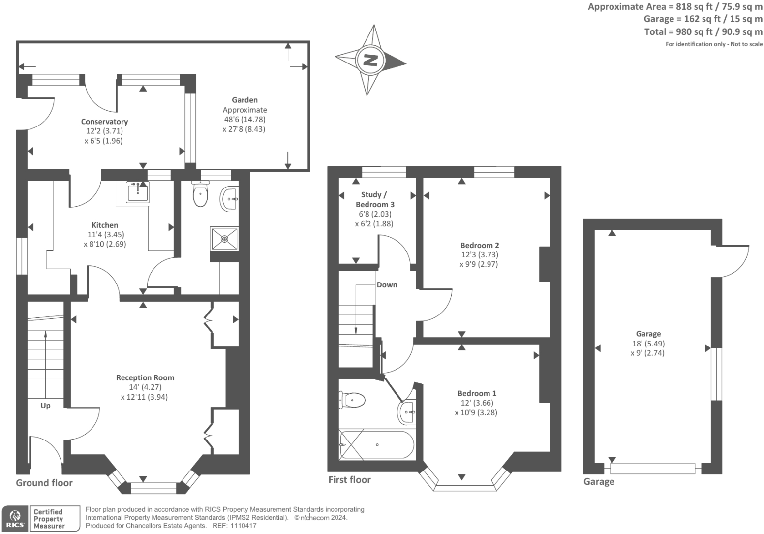 Boswell Road, Oxford floorplan