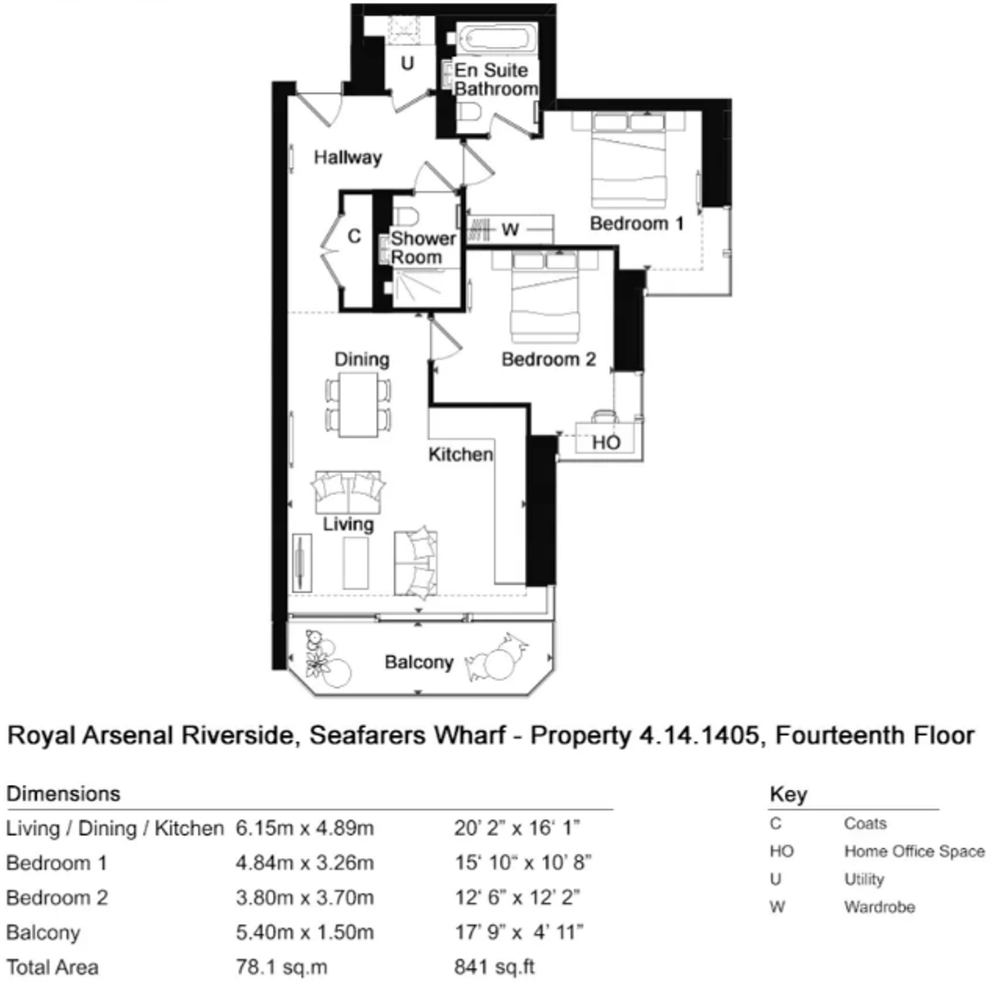 Thunderer Walk, Minotaur House, SE18 floorplan