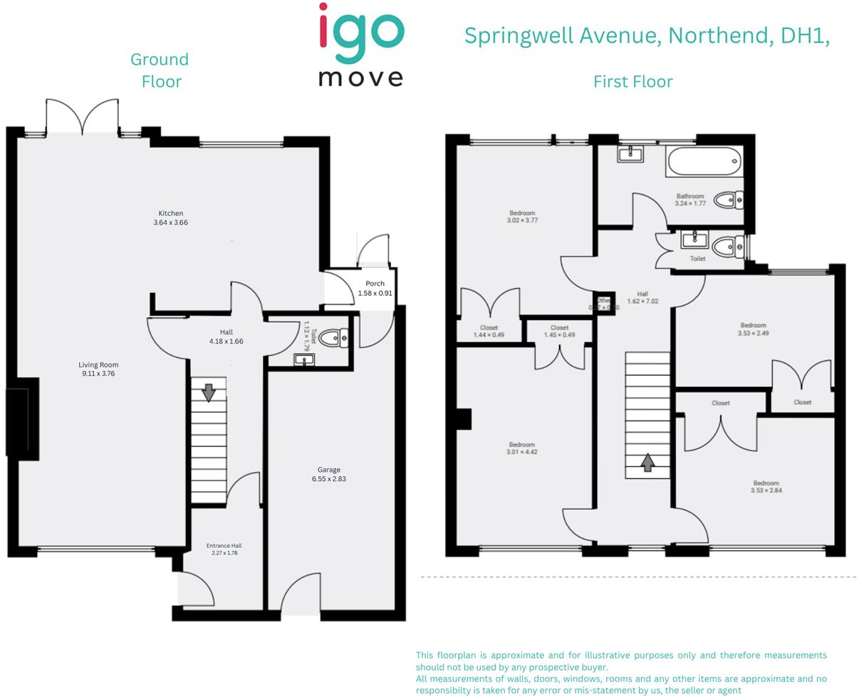 Springwell Avenue, Durham floorplan