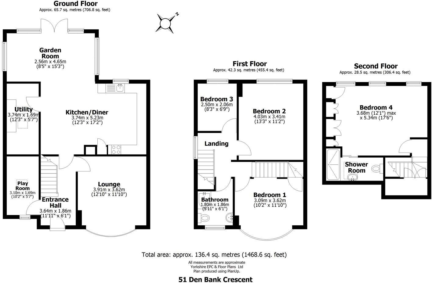 Den Bank Crescent, Crosspool, S10 floorplan