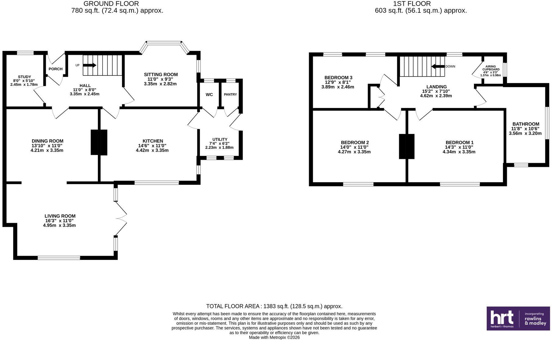 Rowallan, St. Quentins Close, Llanblethian Cowbridge CF71 7EZ floorplan