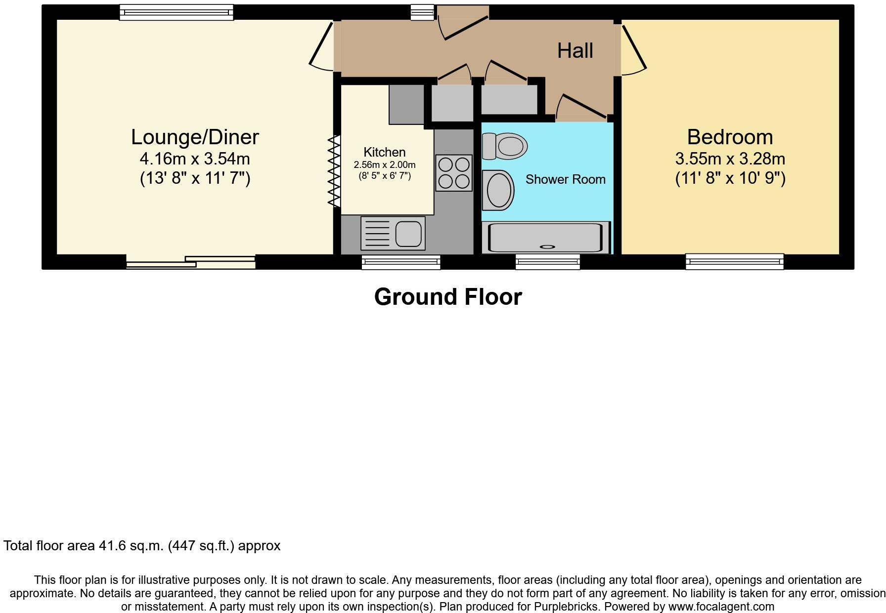 50 Walcourt Road, Bedford, MK42 floorplan