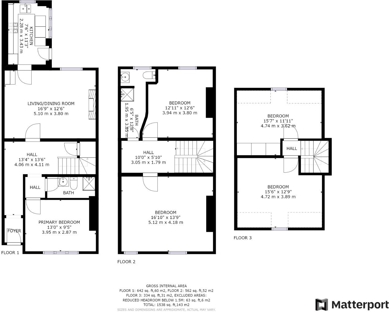 52 Burns Street, Nottingham, NG7 4DT floorplan