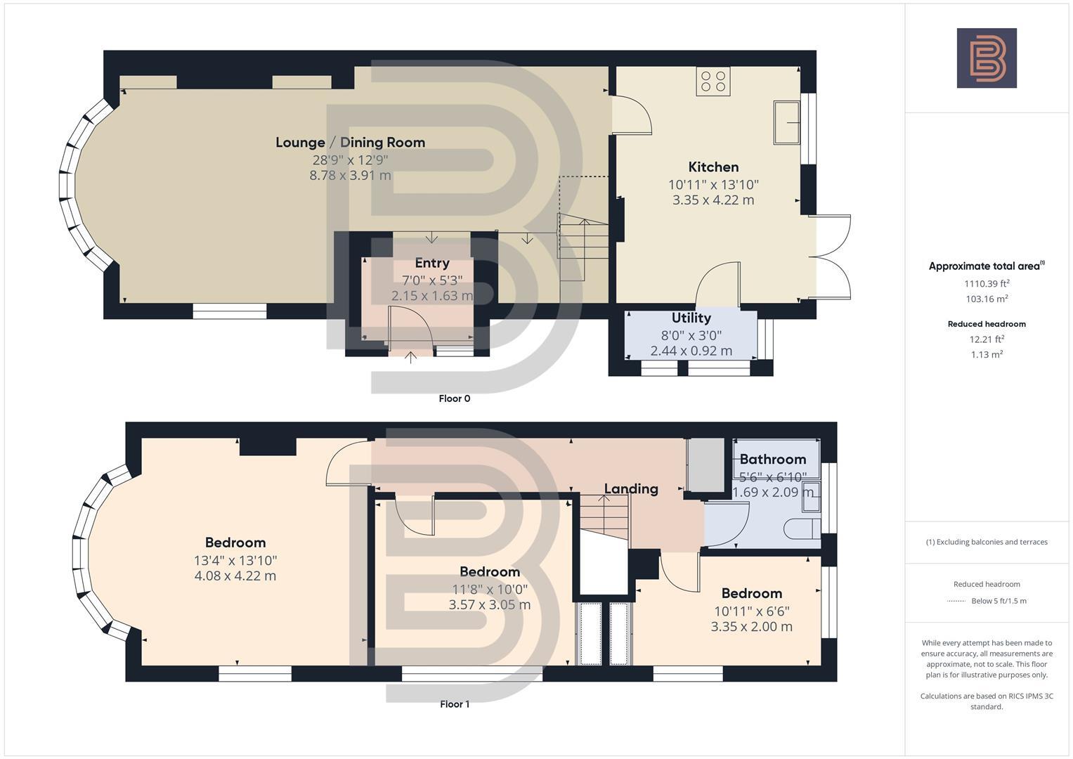 Park Walk, Rugby floorplan