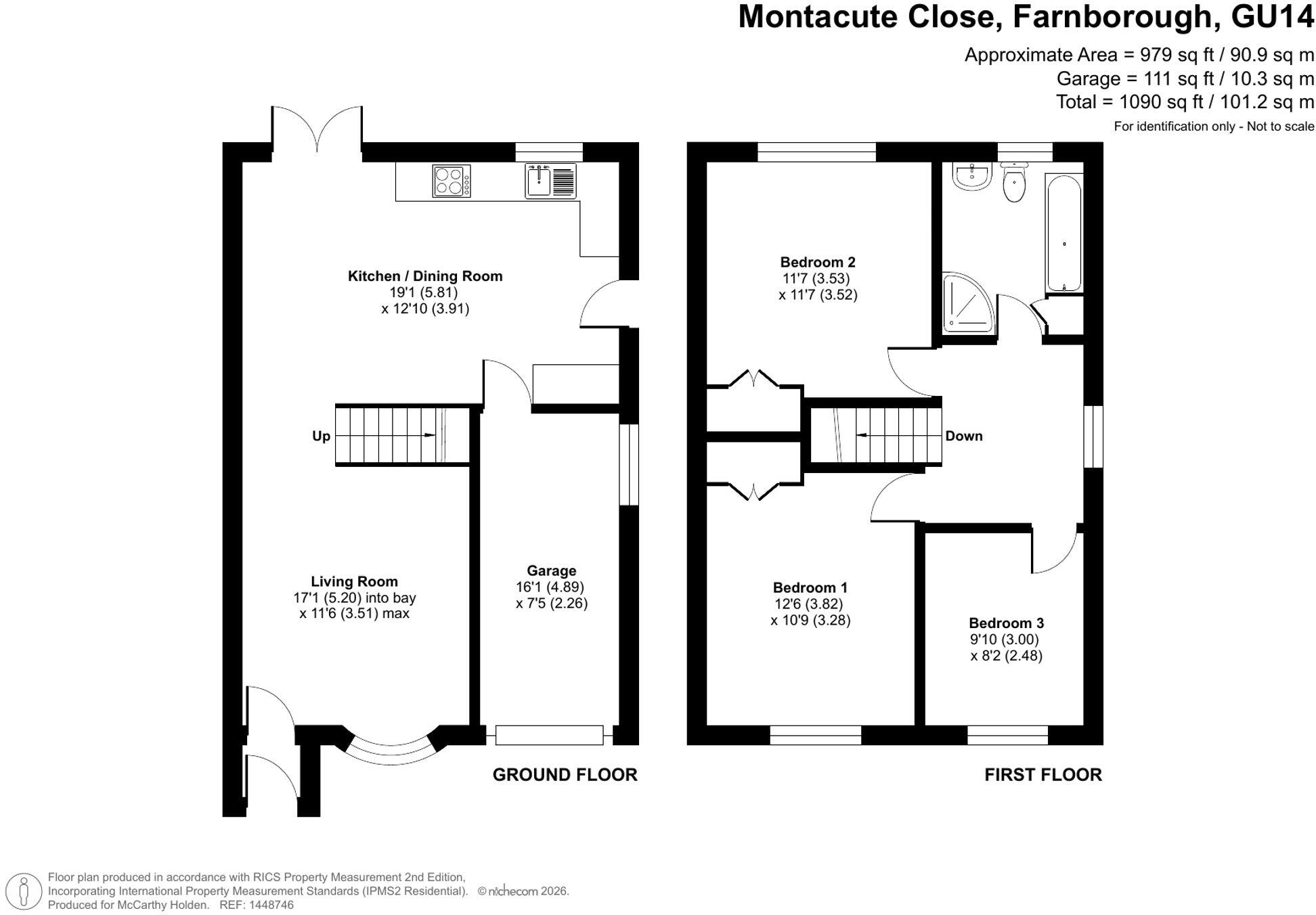 Montacute Close, Farnborough, GU14 floorplan