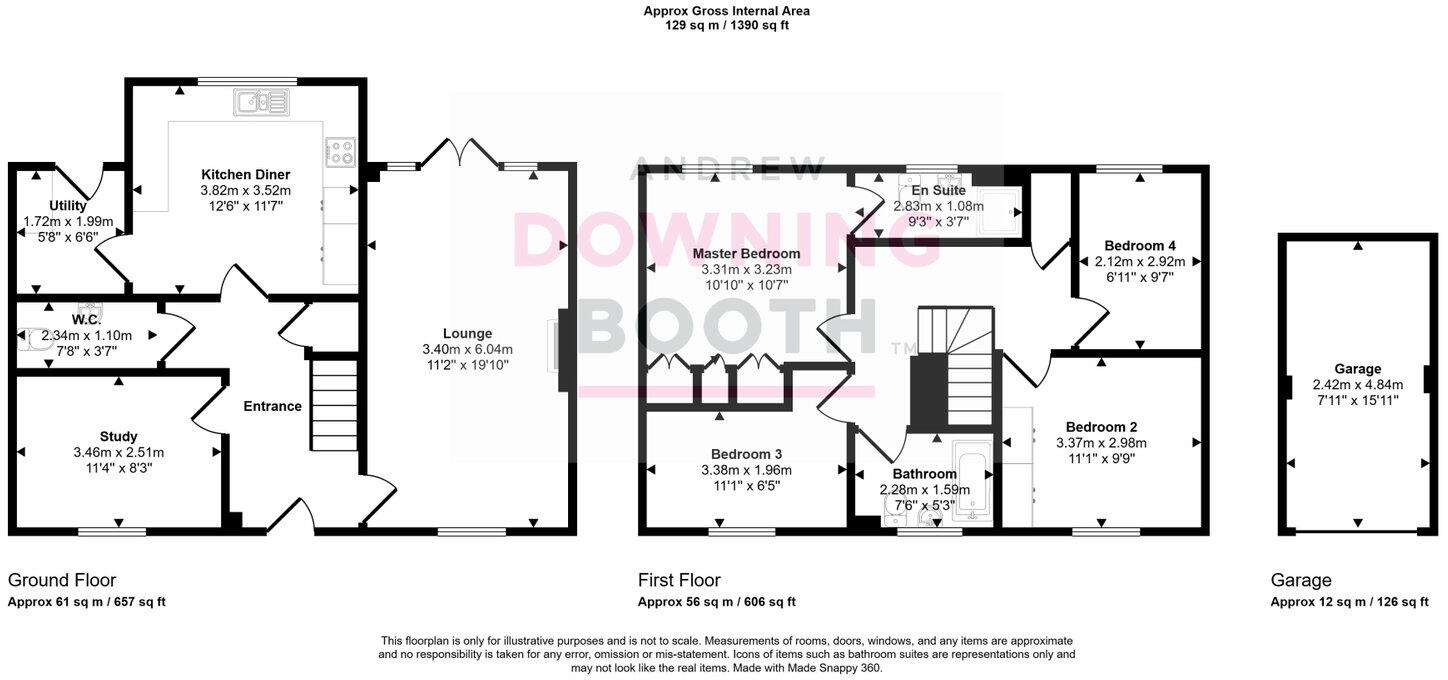 Selwyn Road, Burntwood, WS7 9HU - No Upward Chain floorplan