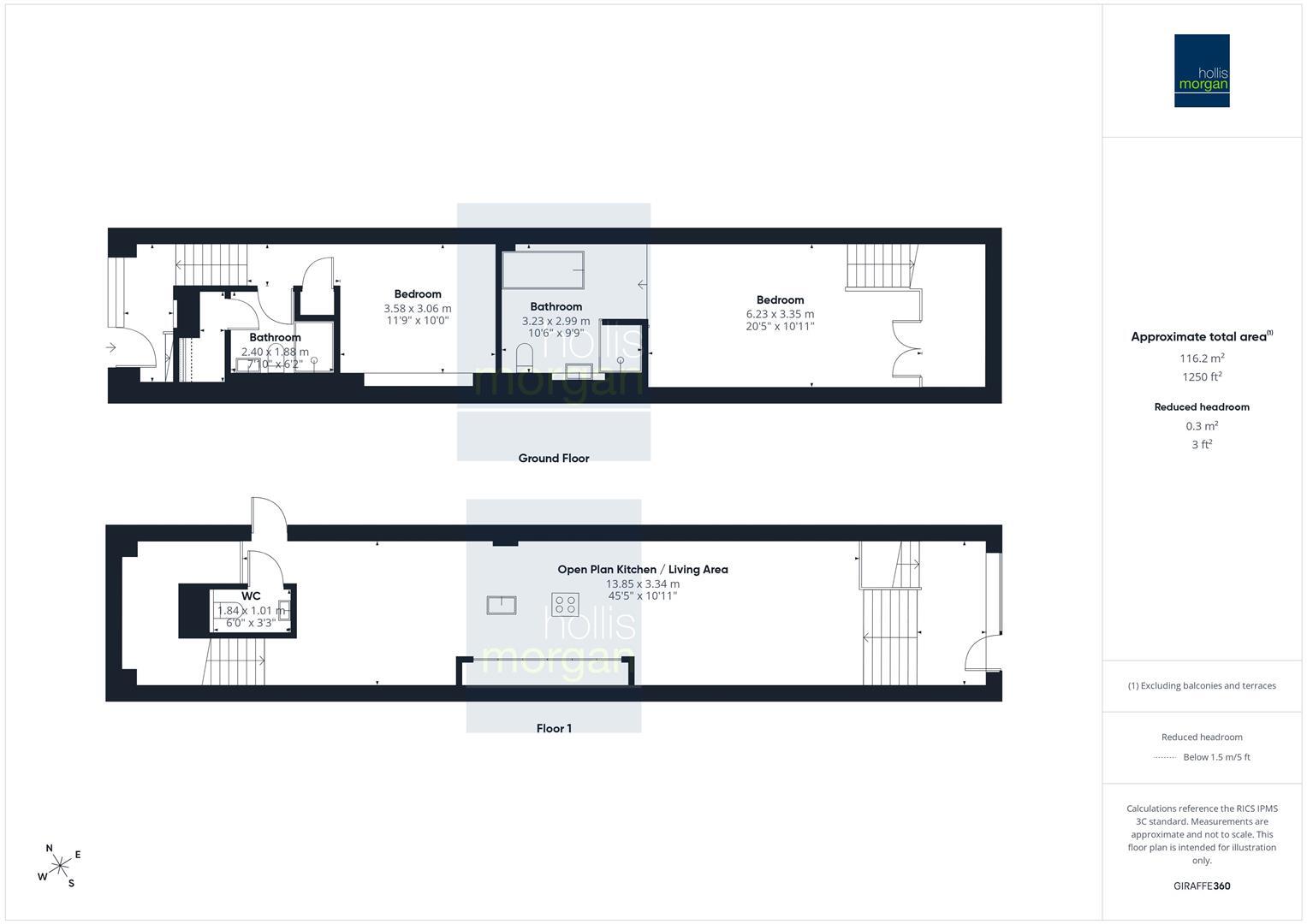 2 Bed Maisonette | BS13 floorplan