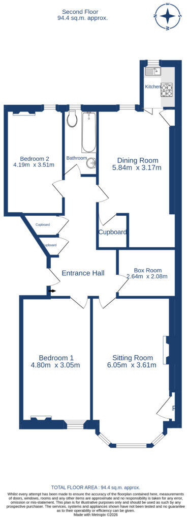 9/3 Falcon Gardens, Edinburgh, EH10 4AP floorplan