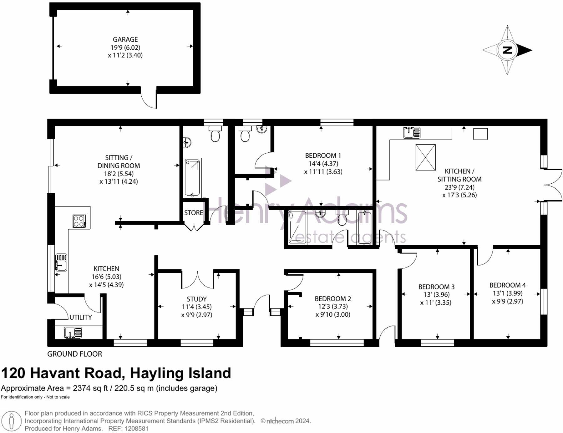 Havant Road, Hayling Island, PO11 floorplan
