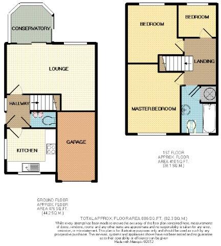 Peace Close, Bridgwater, Somerset floorplan