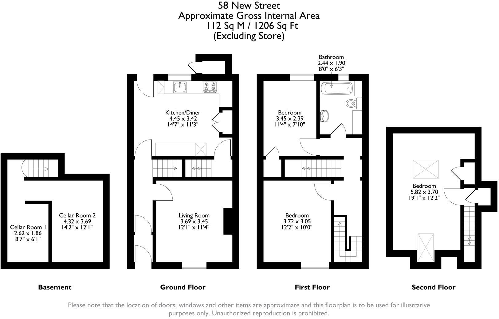 New Street, Matlock floorplan