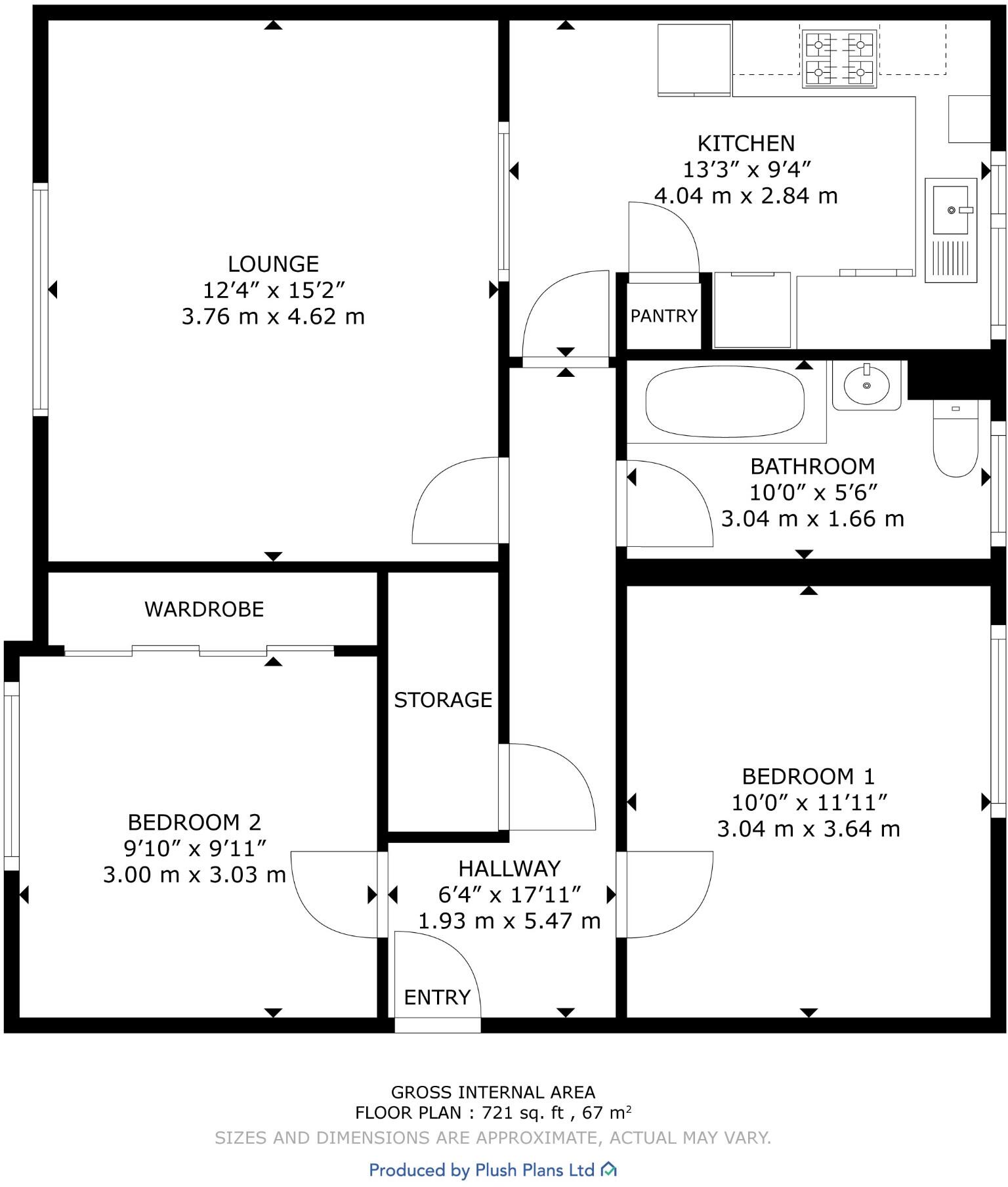 32A, Vanguard Way, Renfrew, Renfrewshire, PA4 floorplan