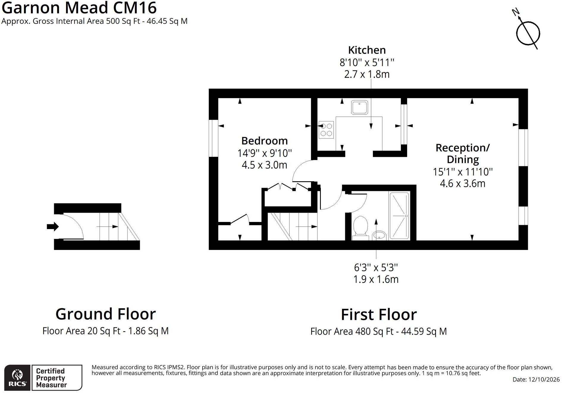 Garnon Mead, Coopersale, CM16 floorplan