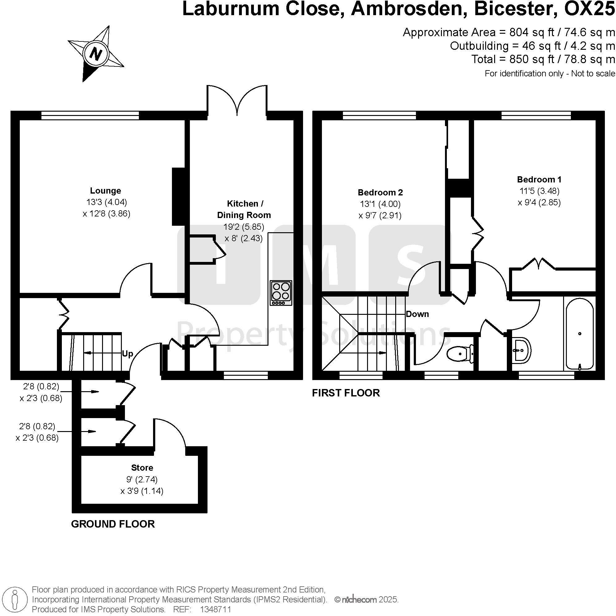 Laburnum Close, Ambrosden, OX25 floorplan