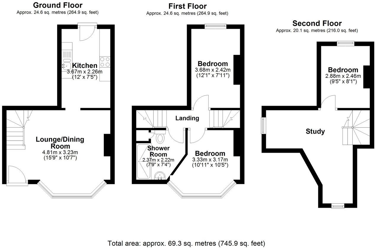 Bradstone Avenue , Folkestone, Folkestone, CT19 floorplan