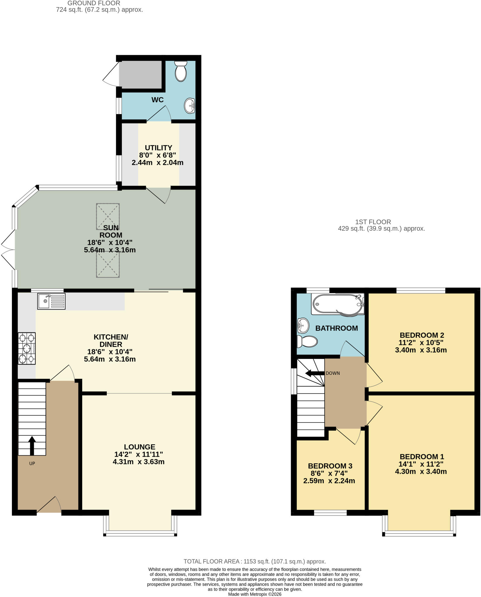 Trunk Road, Althorpe, DN17 floorplan