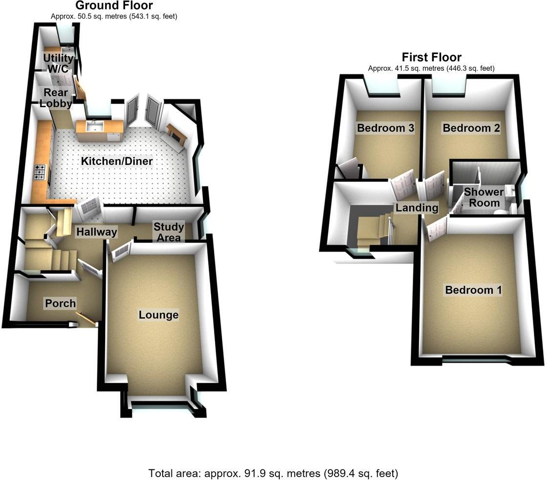 The Headlands, Market Harborough floorplan