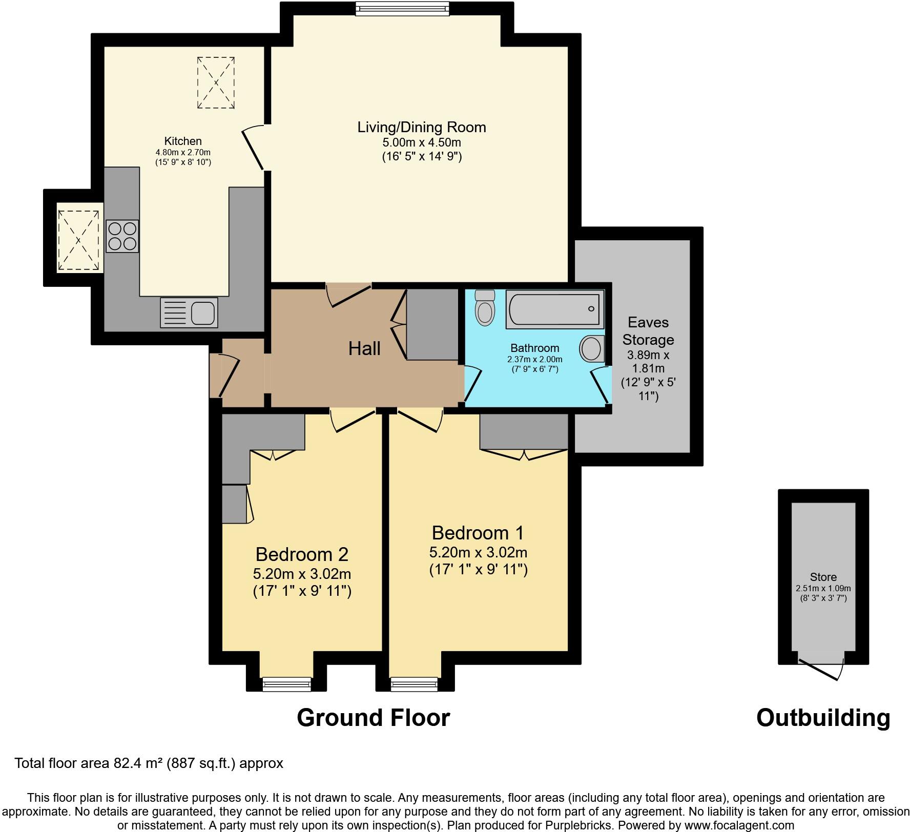 108 Broadway, Woking, GU21 floorplan