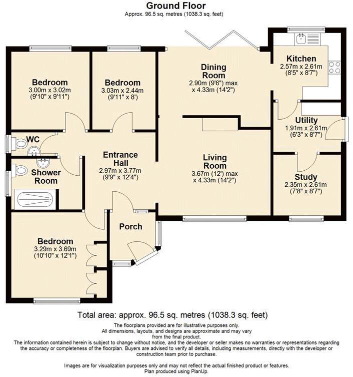 Walton Avenue, Much Wenlock floorplan
