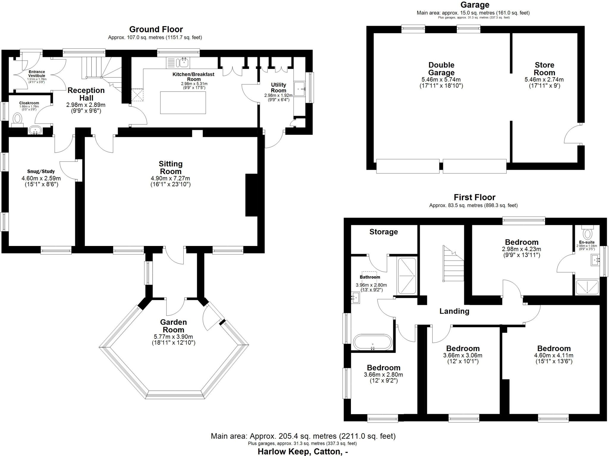 Catton, Hexham, Northumberland, NE47 floorplan