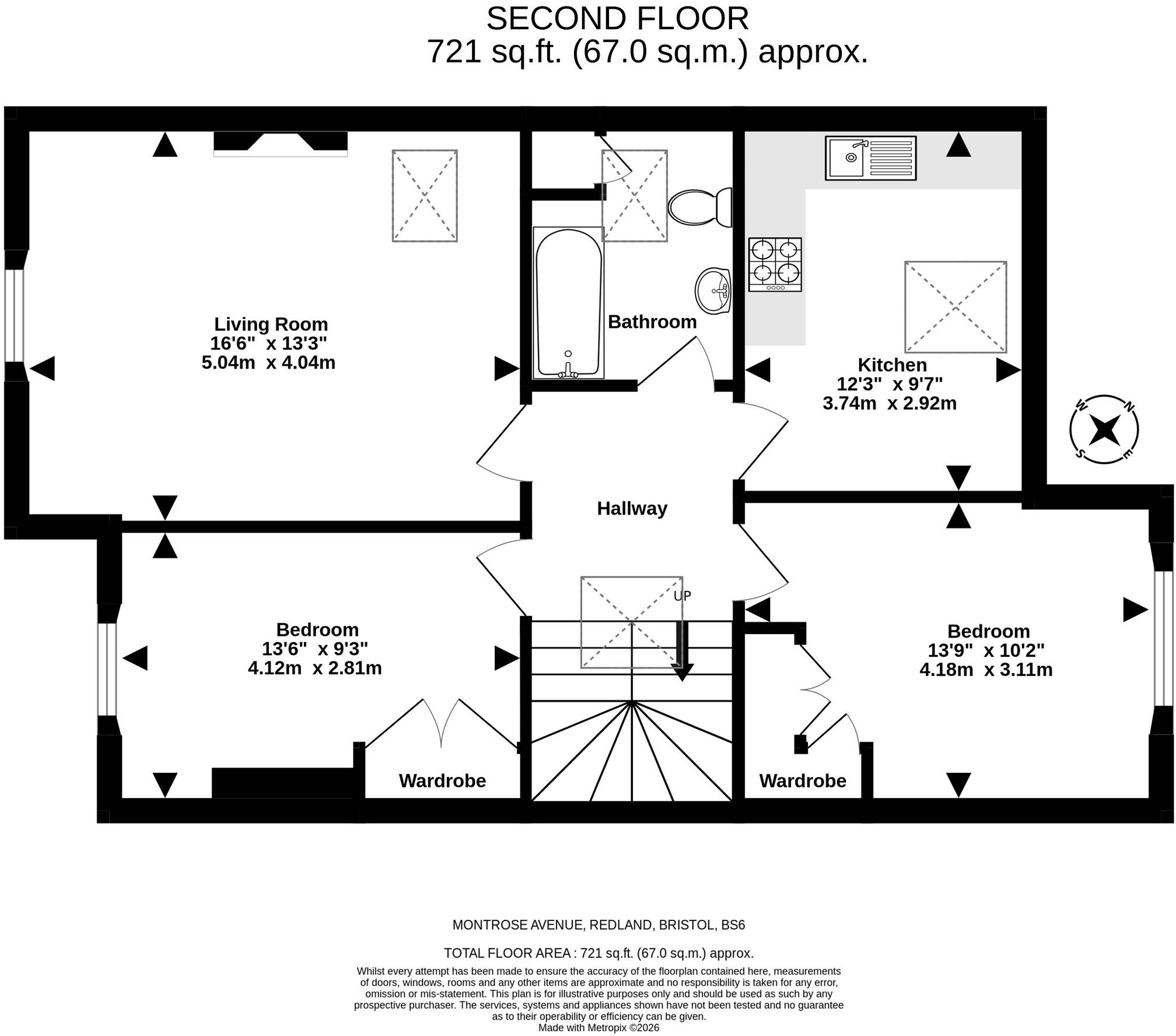 Montrose Avenue, Redland, Bristol, BS6 floorplan