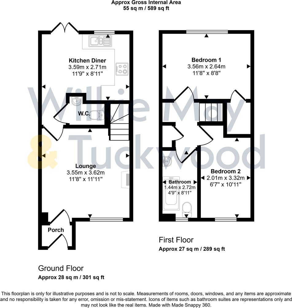 College Close, Minehead floorplan