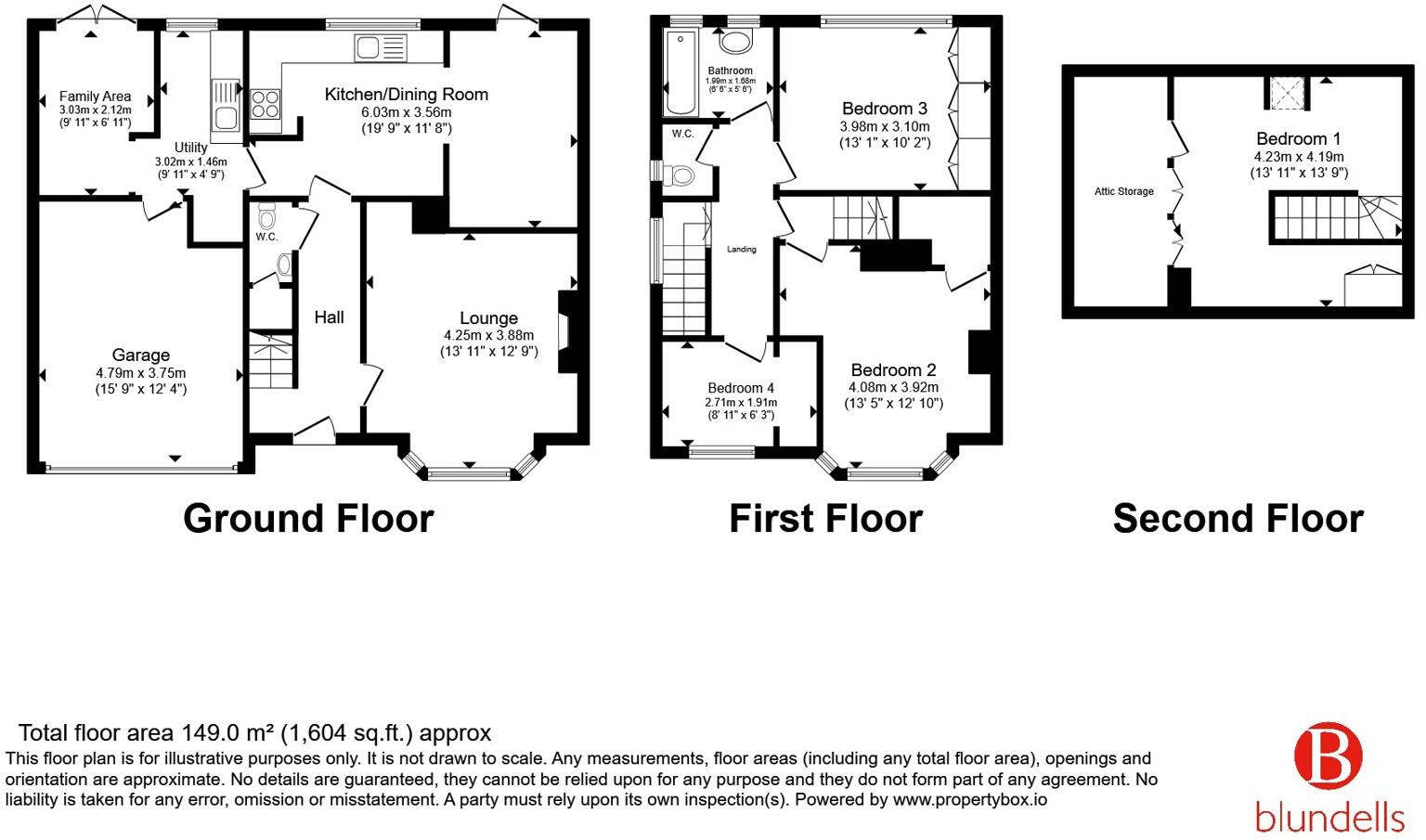 Grove Vale, Doncaster, South Yorkshire, DN2 floorplan