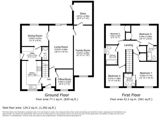 Woodpecker Drive, Packmoor floorplan