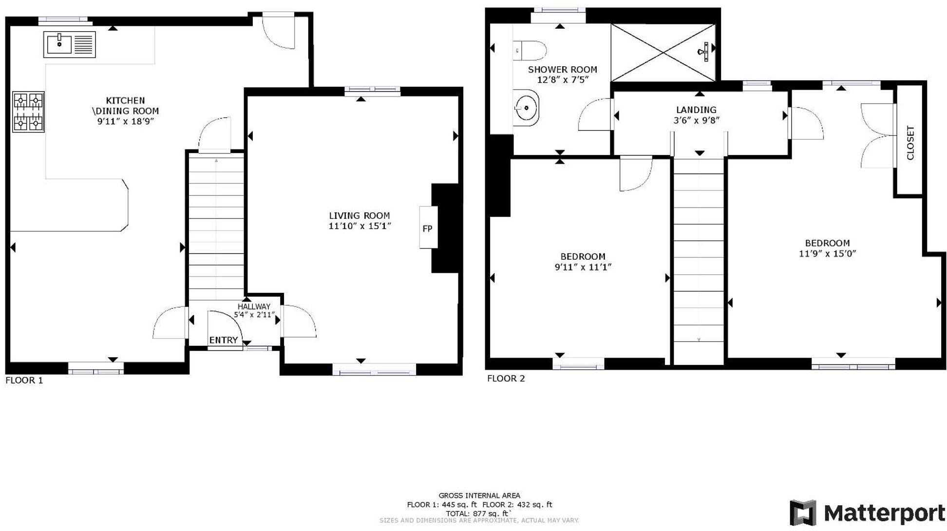 Corwen, LL21 floorplan