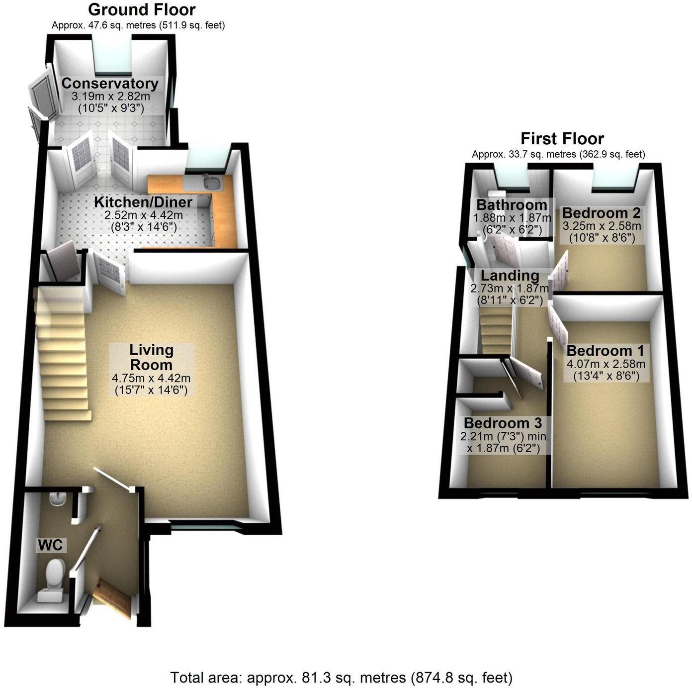 Thornfields, Crewe, CW1 floorplan