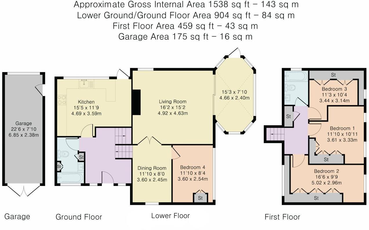 Minster Close, Hatfield, AL10 floorplan