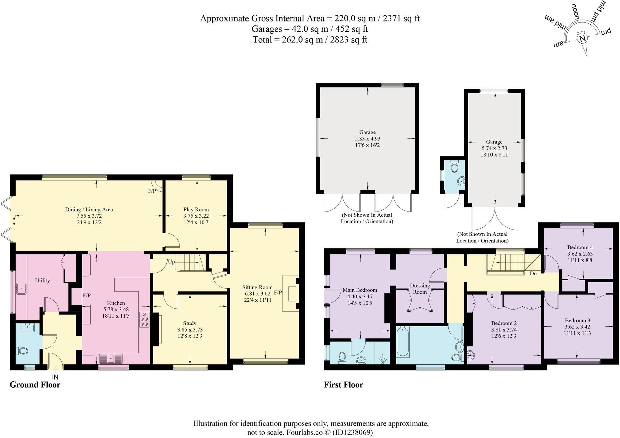 Elegant 4-Bed Detached Home with large Gardens, Paddock & Countryside Views near Tarporley floorplan