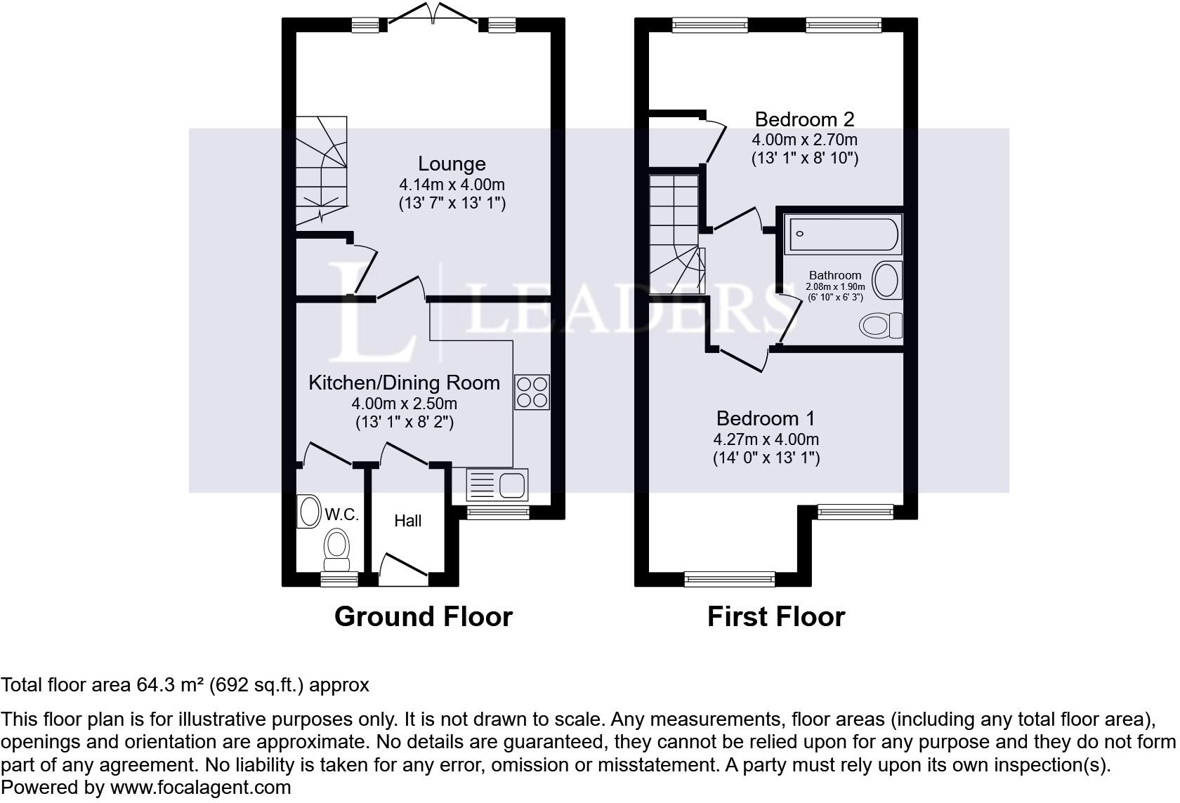 Kidger Close, Shepshed, Loughborough, LE12 floorplan