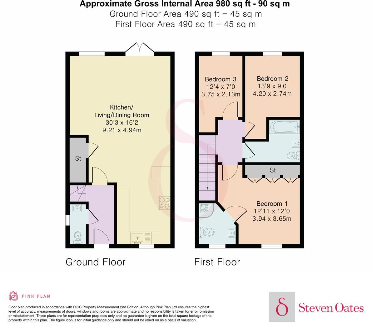 The Chestnuts, Puckeridge floorplan