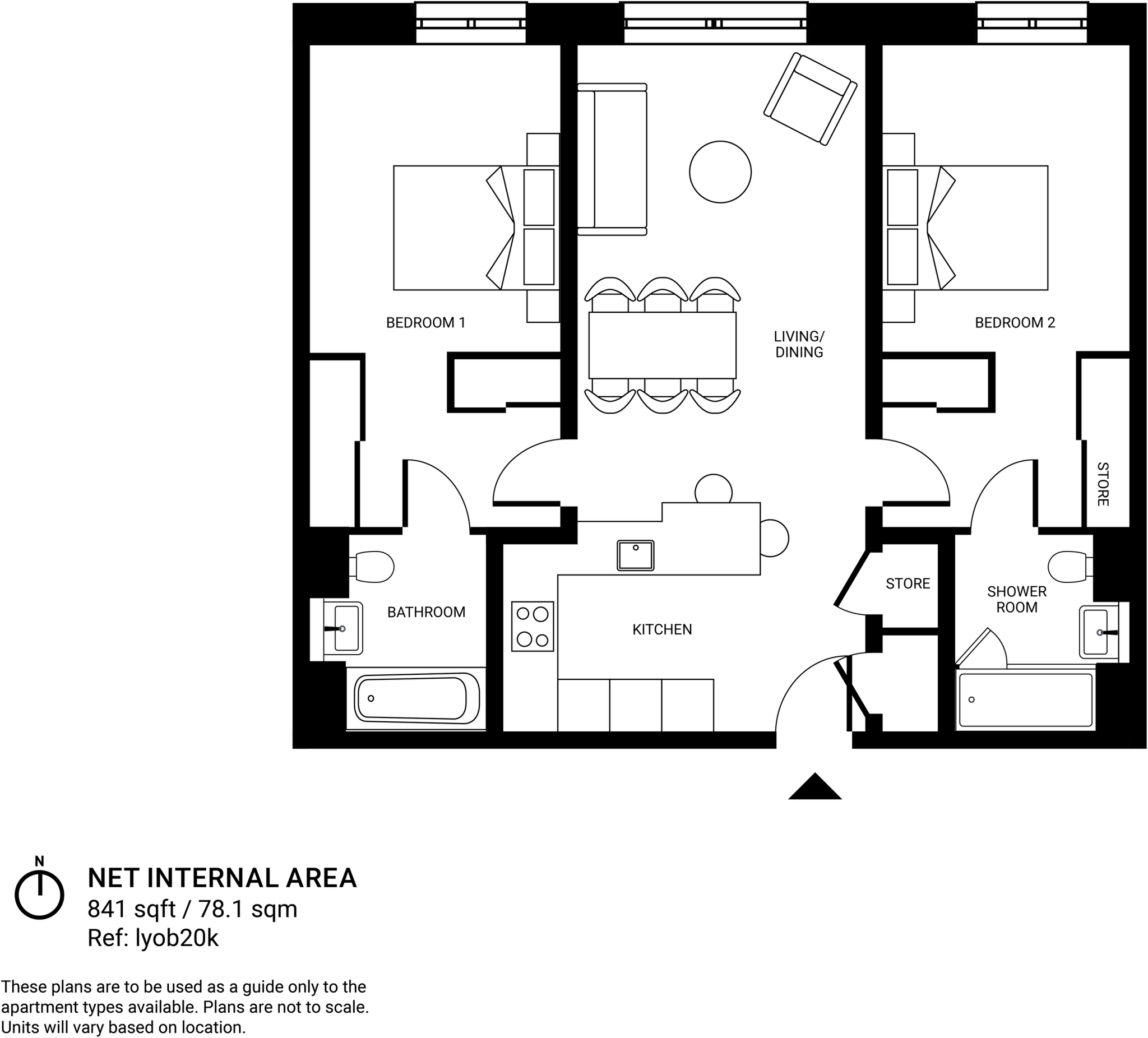 Lyons Dock, Greenford floorplan