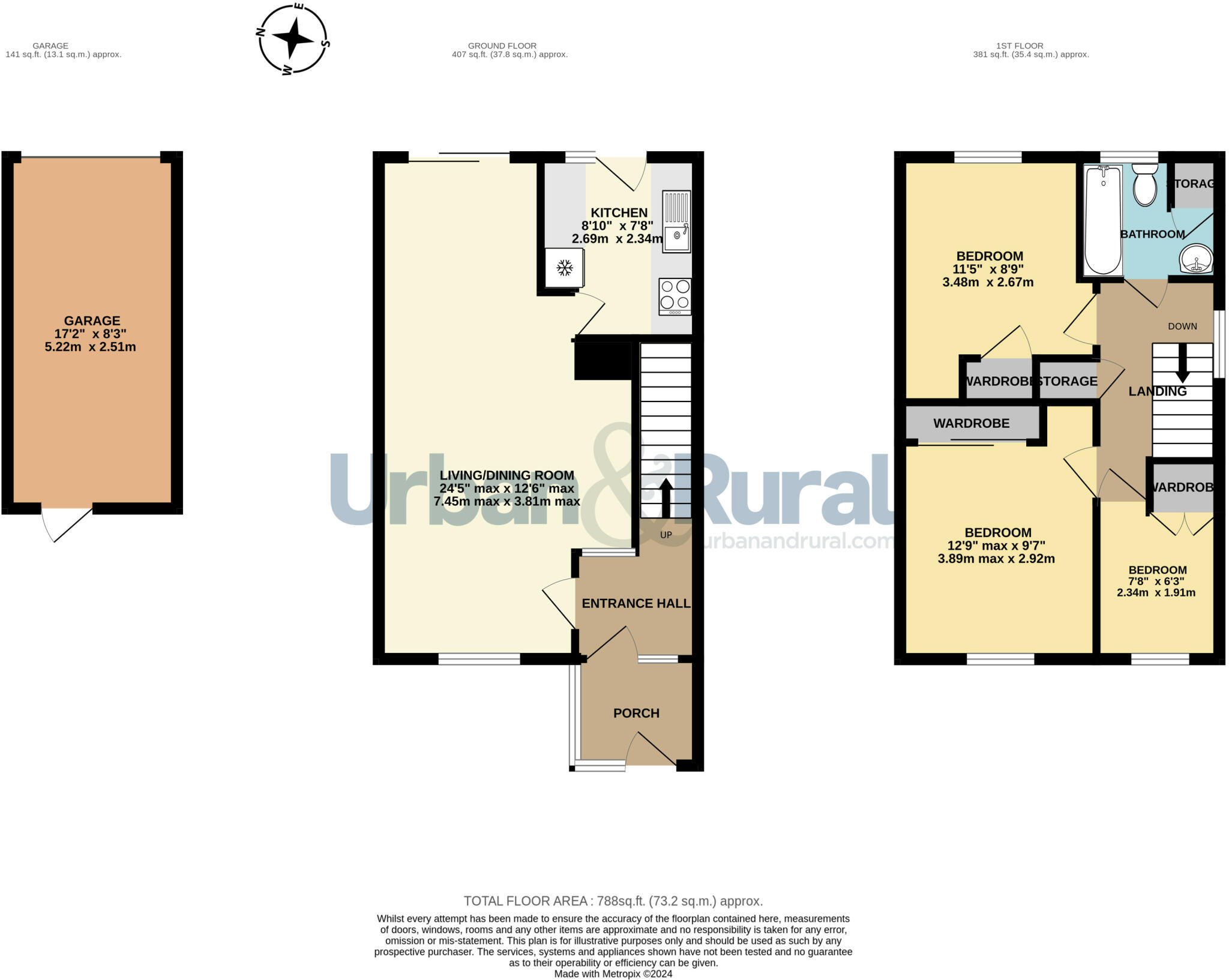 Cherry Walk, Kempston, Bedford, Bedfordshire, MK42 floorplan