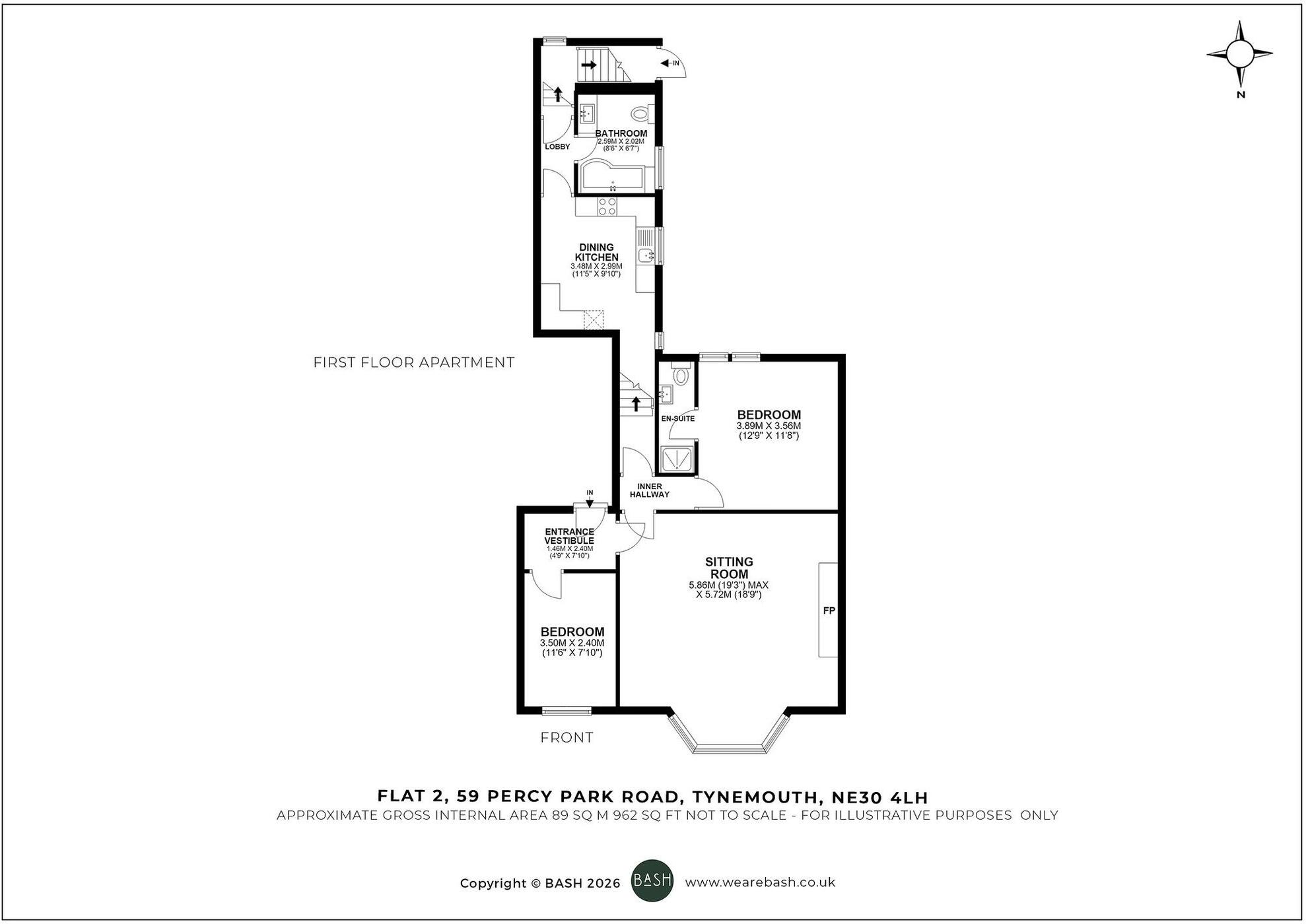 Percy Park Road, Tynemouth, NE30 floorplan