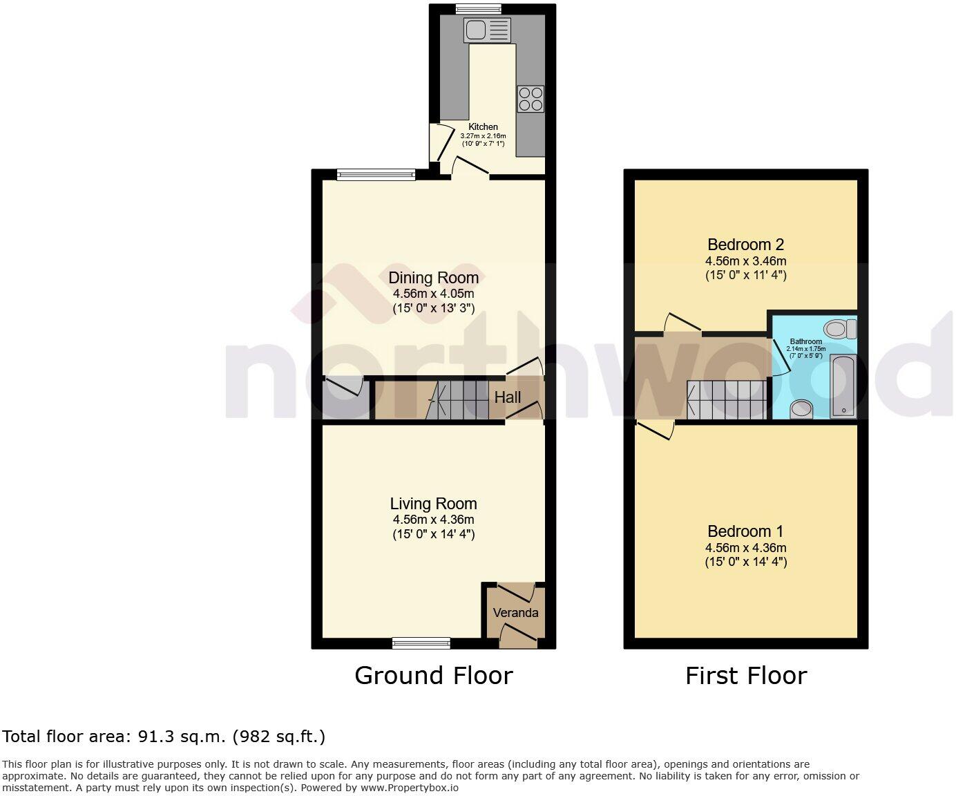 Oak Street, Shaw, OL2 floorplan