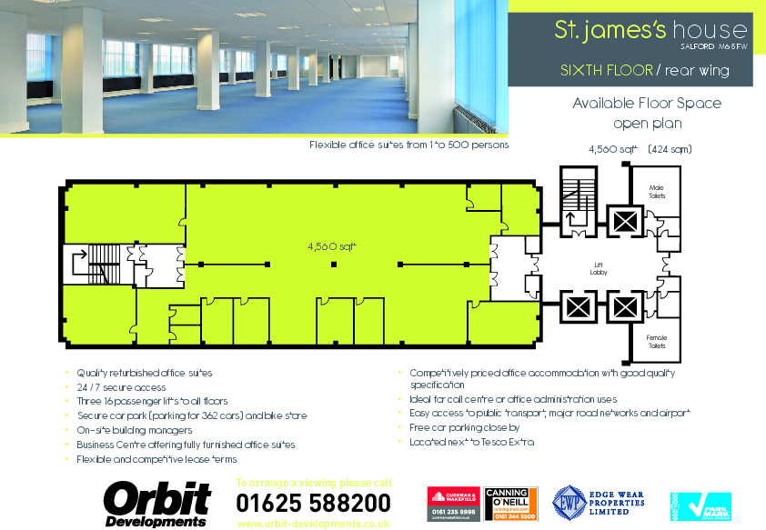 St James House Leased Floor Plan