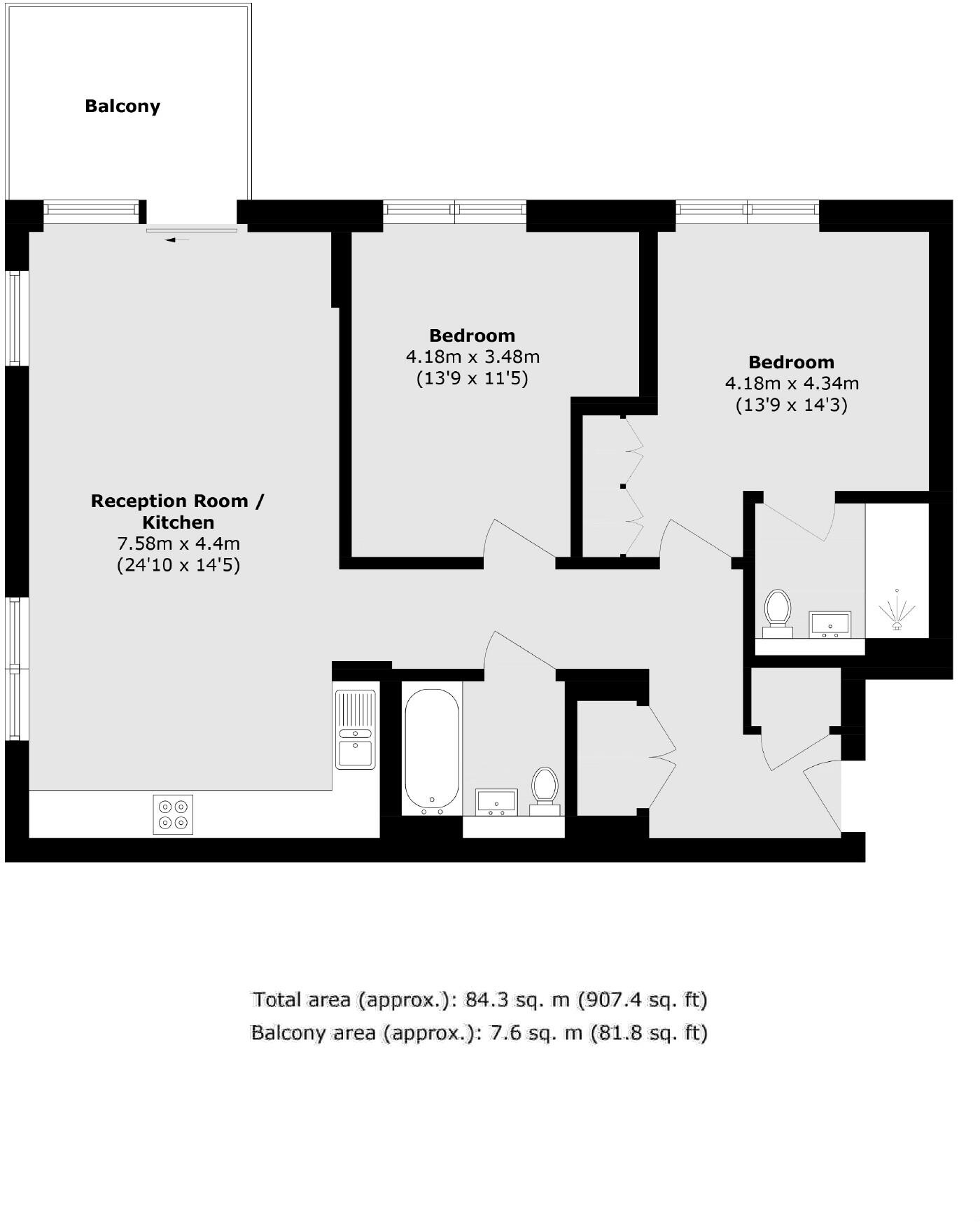 Palmer Road, Nine Elms floorplan