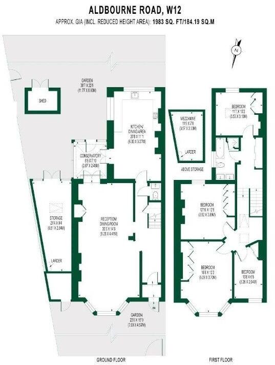 Aldbourne Road, London, W12 floorplan