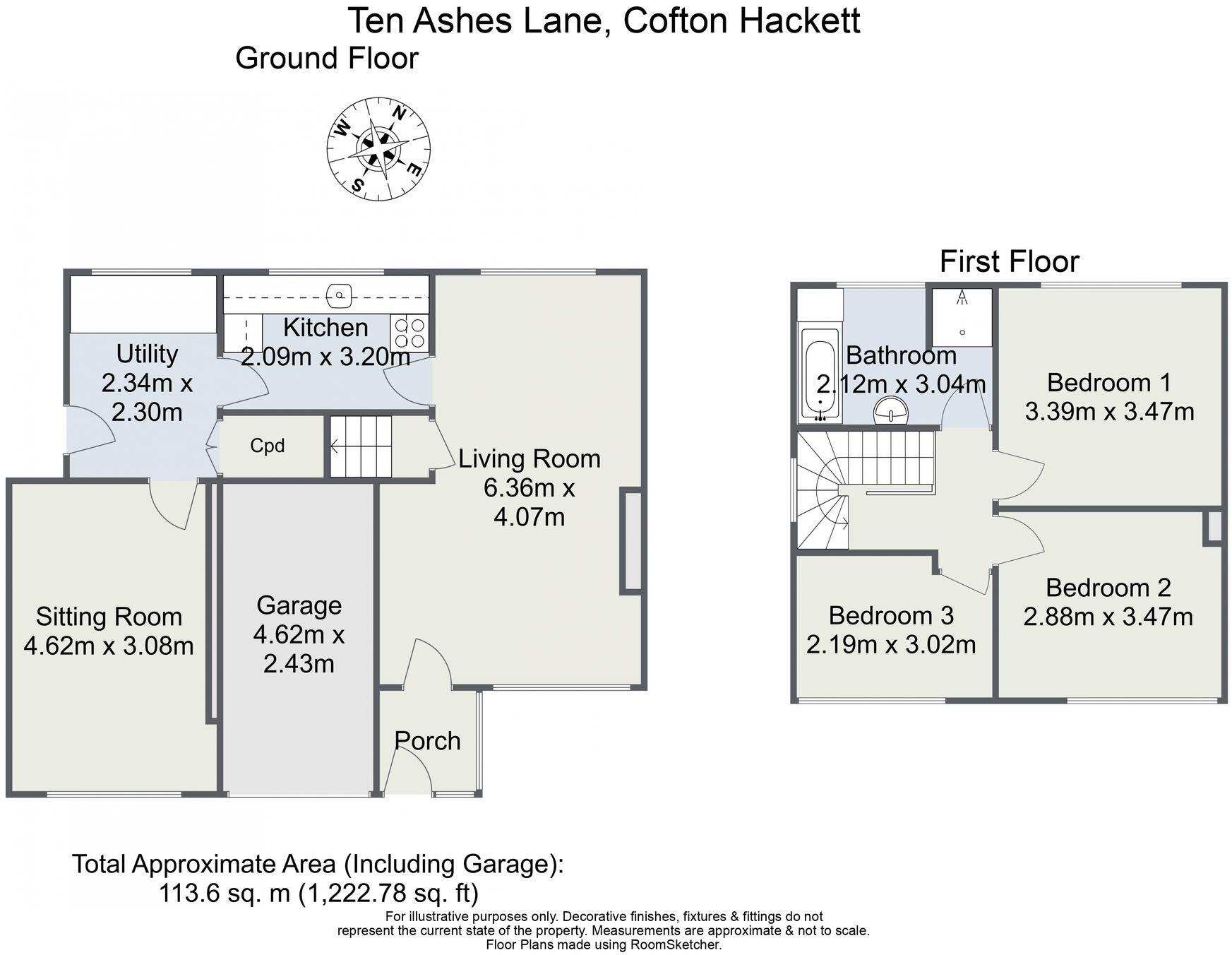 Ten Ashes Lane, Cofton Hackett, B45 floorplan