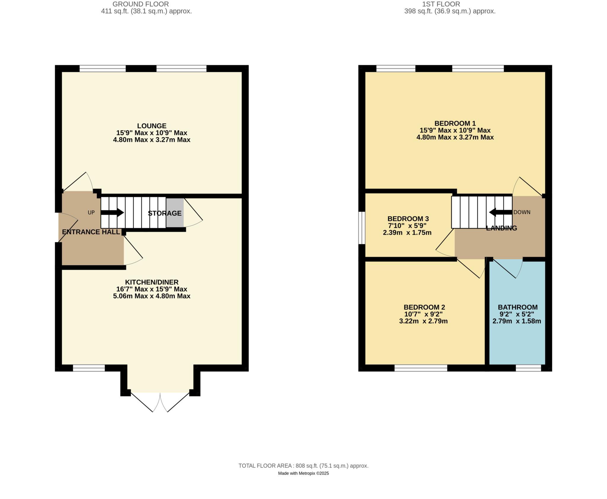 Lightbown Avenue, Blackpool, FY3 9JN floorplan