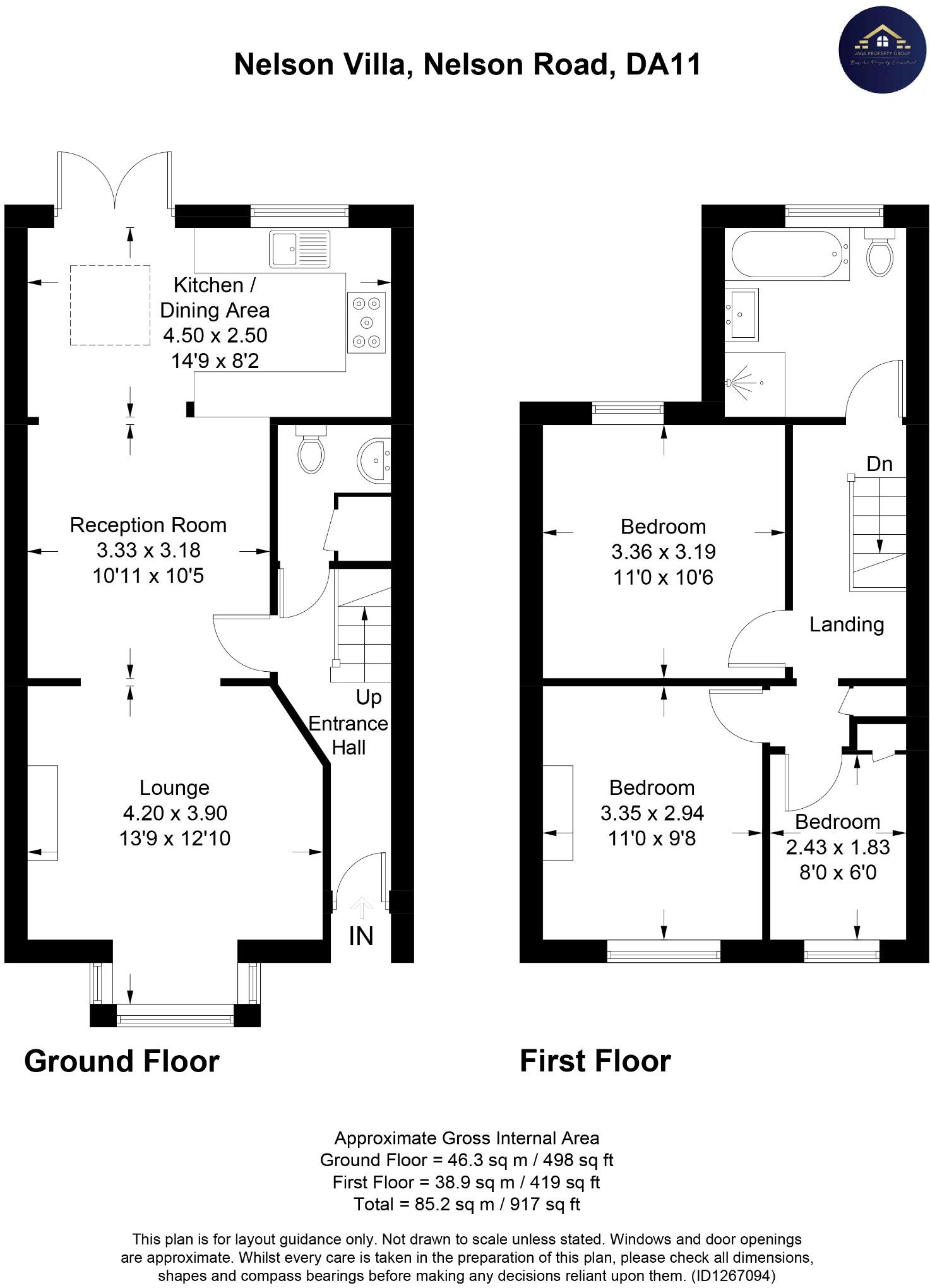 Nelson Road, Northfleet, Gravesend, Kent, DA11 floorplan
