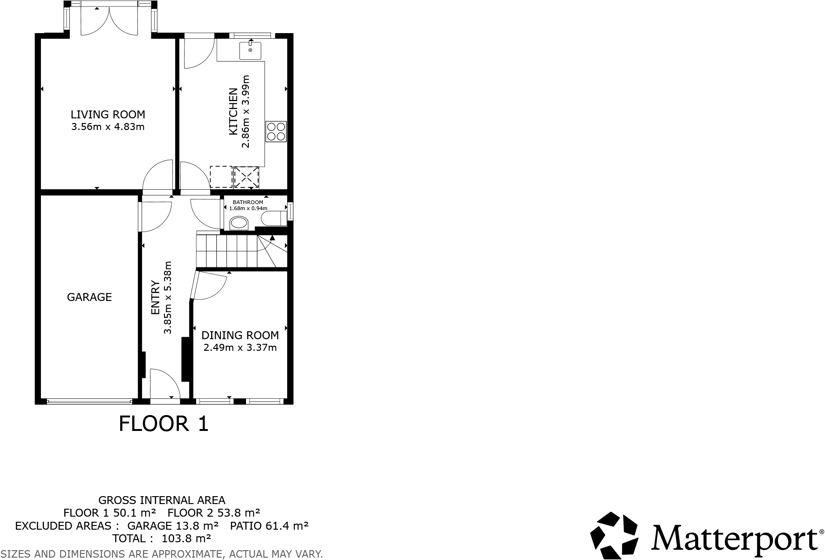 Elm Close, Rossington, Doncaster, DN11 floorplan