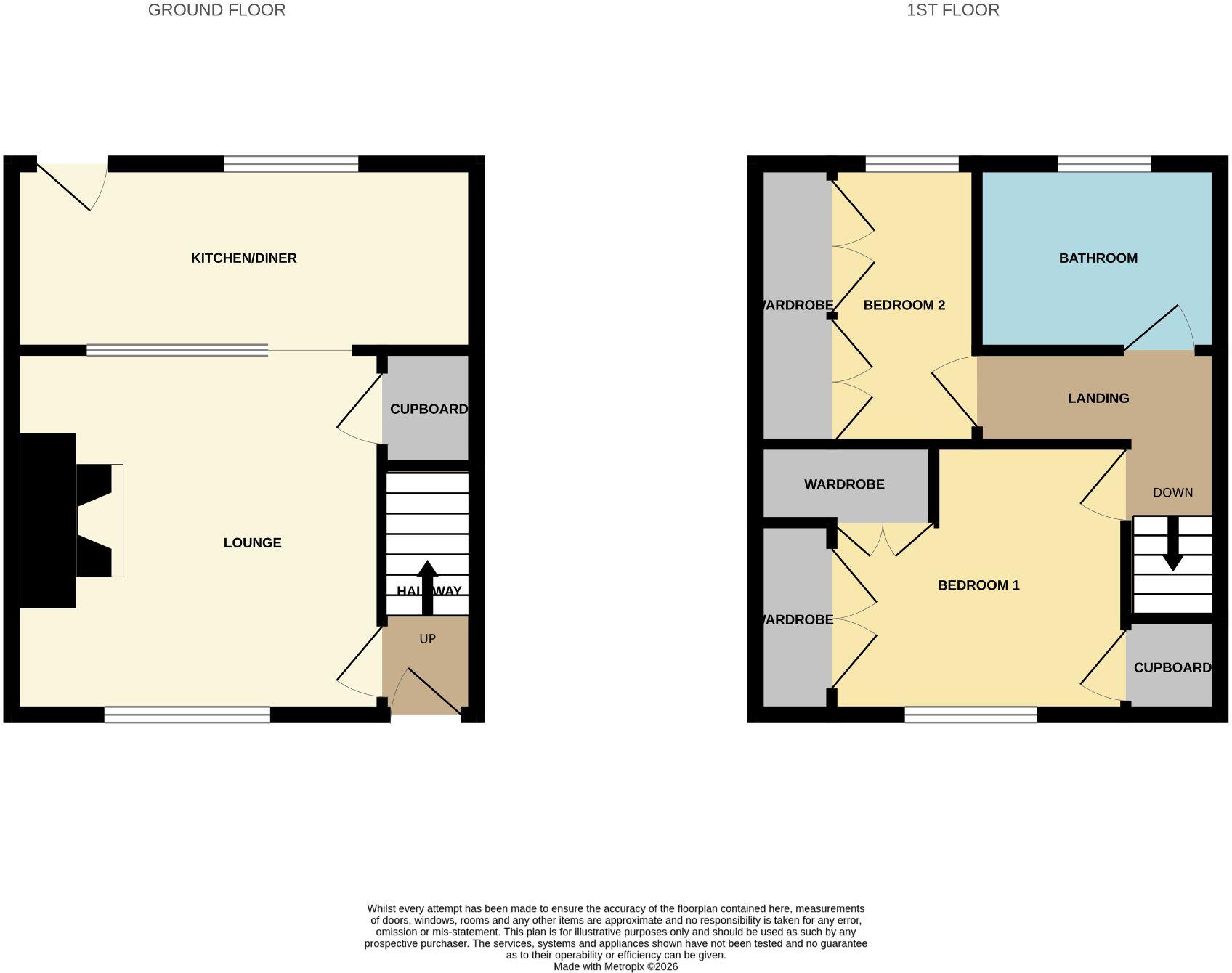 Orchard Street, Pelton, DH2 floorplan